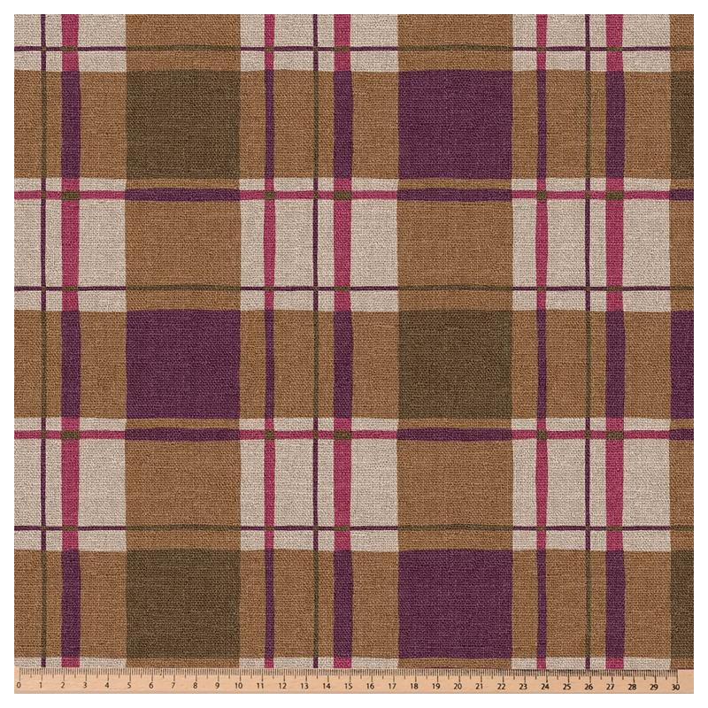 Printed Half Panama TINSLEY Green / Violet
